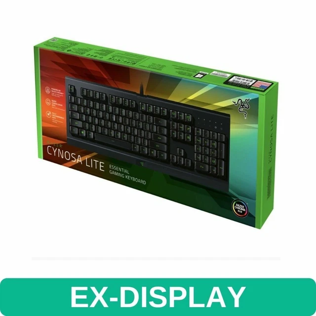 RAZER CYNOSA LITE Gaming Keyboard Backlite RGB Chroma LED Mechanical Backlight EUR 36,92