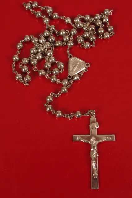 ¡De Colección Plata Esterlina Janice Crucifijo Cruz Rosario Jesucristo Católico Santo!