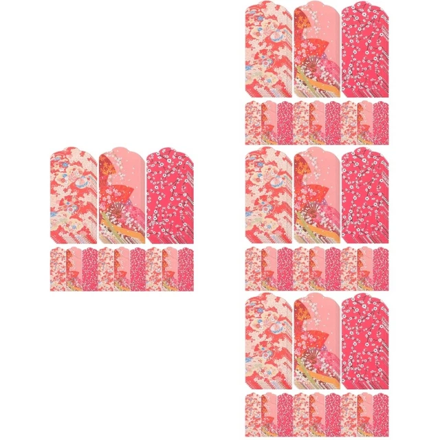 120 Pcs Japanese Style Red Envelope Cartoon Red Money Bags Lucky Japanese-style