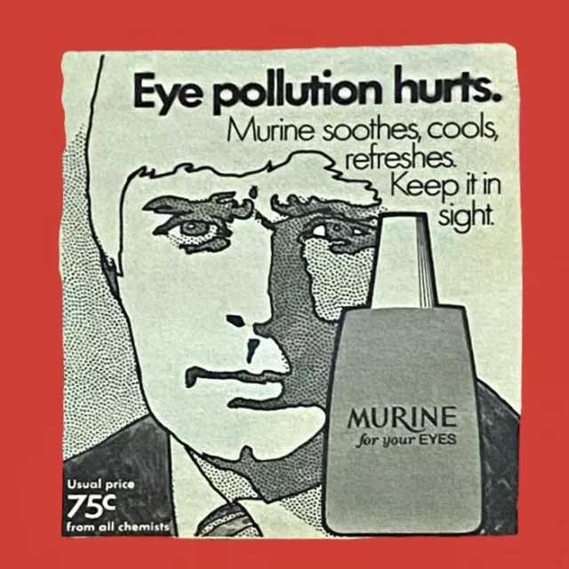 MURINE Eye Drops Vintage Print Ad 1960s Era Small Advertisement Clipping