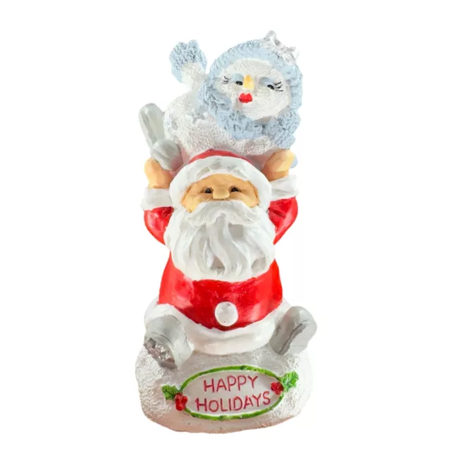 2005 Encore Group Snow Buddies Happy Holidays SANTA Figurine Whimsical Decor