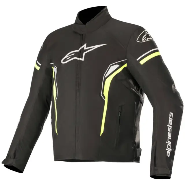 Alpinestars T-SP-1 Wp Hommes Étanche Veste/Blouson en Tissu - Noir Jaune Fluo