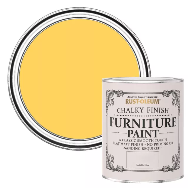 Rust-Oleum Furniture Paint Chalky Finish Various Colours 750ml
