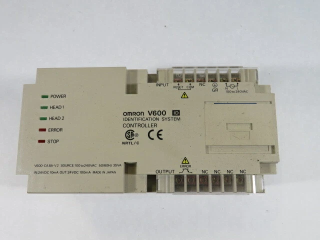 Omron V600-CA8A-V2 Identification System Controller USED 2