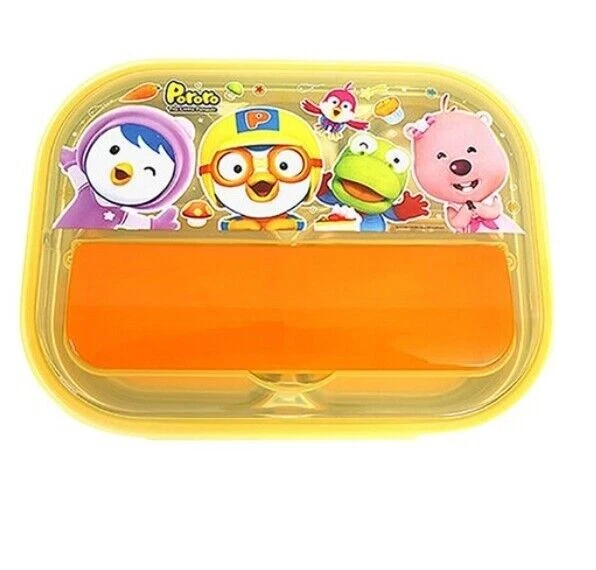 PORORO Juego de fiambrera y bolsa con bandeja para aperitivos y comida de...