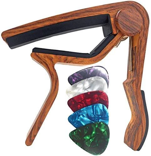 WiNGO Capodastre Guitare Alliage Capo de Guitare Pour 6 Cordes Folk Guitare G...