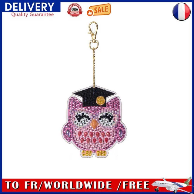 Cartoon Diamond Painting Keychain DIY Luminous Key Ring Pendant (DSK044)