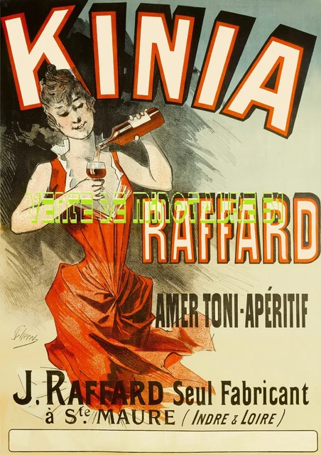 Pub Apéritif  - Kina - Raffard à Ste Maure 37 - affiche plastifiée
