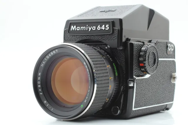 [MINT] Mamiya M645 1000S Film Camera AE Prism Finder C 80mm f1.9 Lens From JAPAN