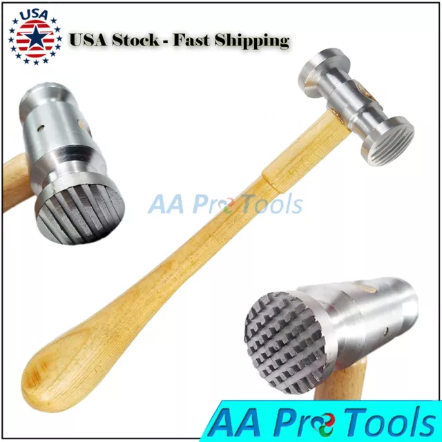 Texturing Hammer Dimples & Narrow Stripe Design Jewelry Metal Texture Finish