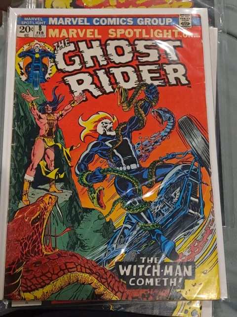 Marvel Spotlight #8 - 1973, 4th Ghost Rider, 1st Snake Dance,