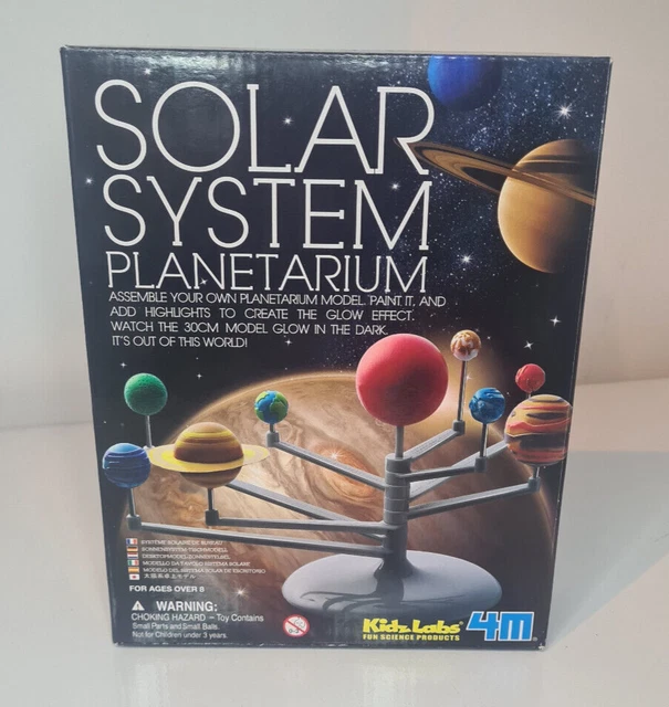 SOLAR SYSTEM PLANETARIUM Kidz Labs 4M Science Glow In The Dark ...