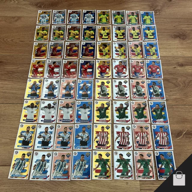 PANINI COPA AMERICA USA 2024 Complete 64 Extra Stickers Full Set Gold