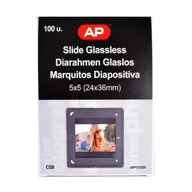 AP Deslizar Montajes 35MM Pack 100 5X5 24x36MM Csii Glassless