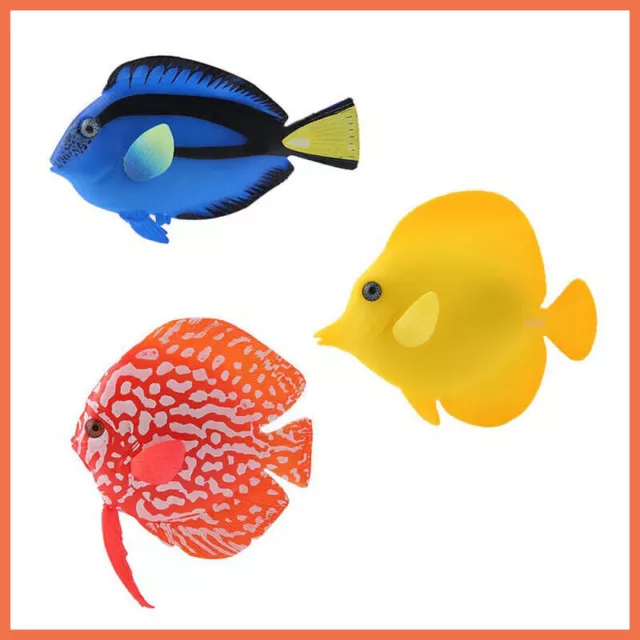 Floating Goldfish Glowing Effect Aquarium Tank Ornament Decoration Fish Safe