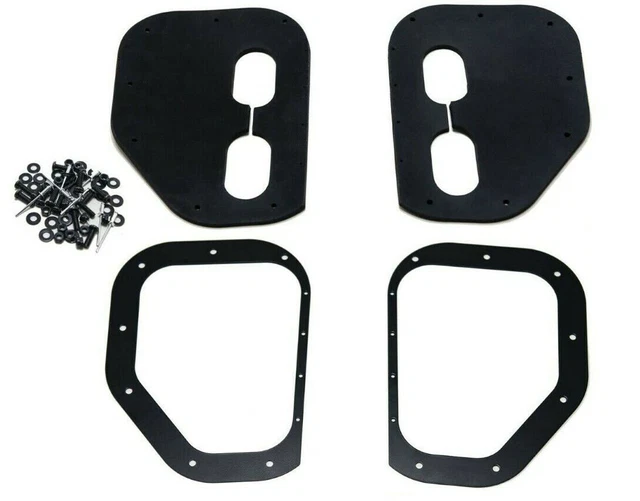 HUMVEE Hood Bumper Set – 3 Pieces, Black Rubber, Fits Front & Rear Hinged Hoods