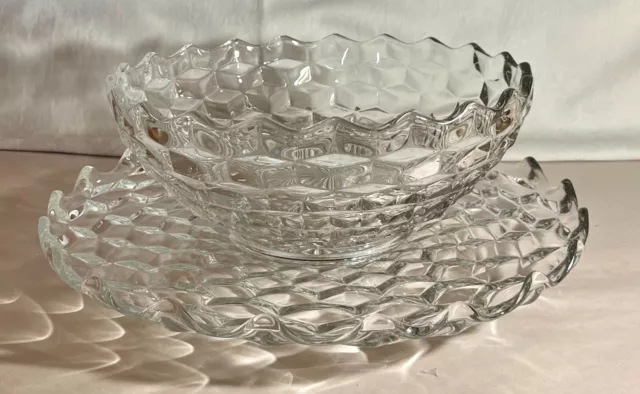 Fostoria Crystal American Salad Set