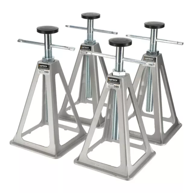 Lot de 4 Chandelles aluminum pour caravane Capacité 900 Kg par chandelle