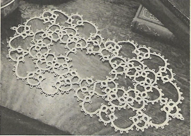 INSTRUCCIONES DE PATRÓN DE TATUAJE DE DOILY OVALADA DE DOBLE CORAZÓN de colección