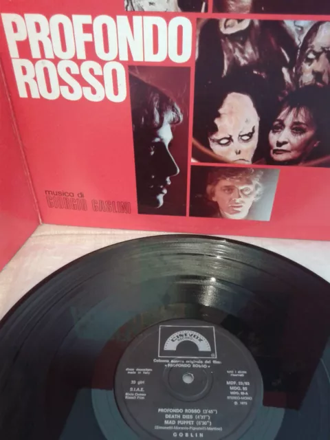 GOBLIN PROFONDO ROSSO ORIGINAL SOUNDTRACK ITALIAN PROG LP 2nd PRESSING GASLINI