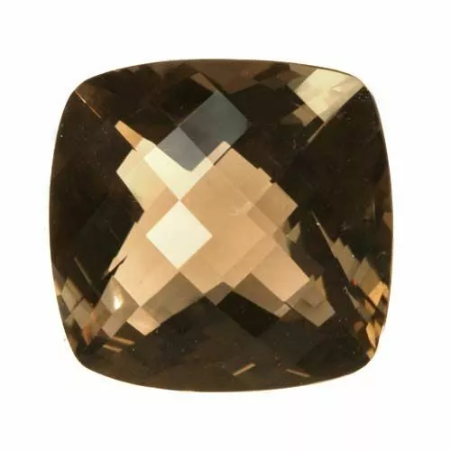 Natural Fine Smoky Quartz - Cushion Checkerboard - Brazil - AAA Grade