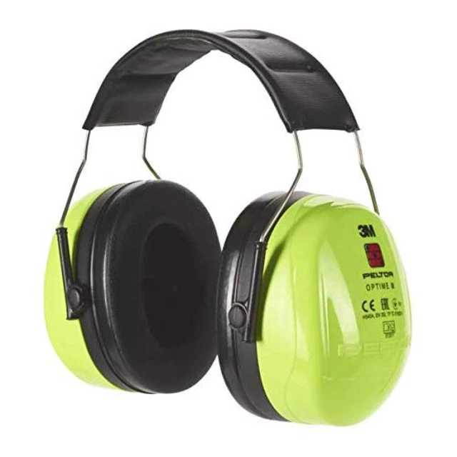 (TG. Taglia unica) 3M H540A-461-GB Cuffie Protettive, Temporale, Hi-Viz, Verde M