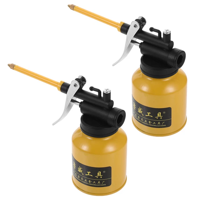 2 pz pentola olio lega di alluminio scatola olio metallo pompa manuale