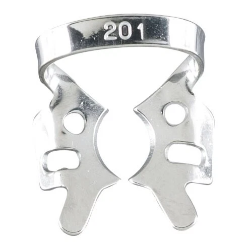 6 pieces Dental Rubber Dam Clamp #201 Endodontic Clamp Stainless Steel