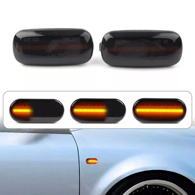 2x LED Side Mirror Dynamic Indicator Turn Signal Light for Audi A3 S3 8P A4 AP