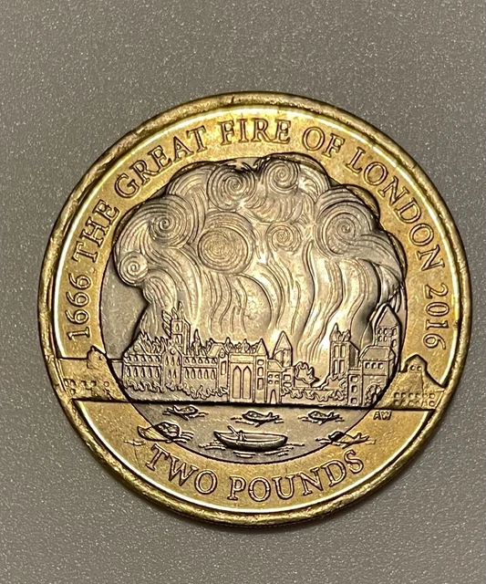 THE GREAT FIRE of london 2 pound coin £4.00 PicClick UK