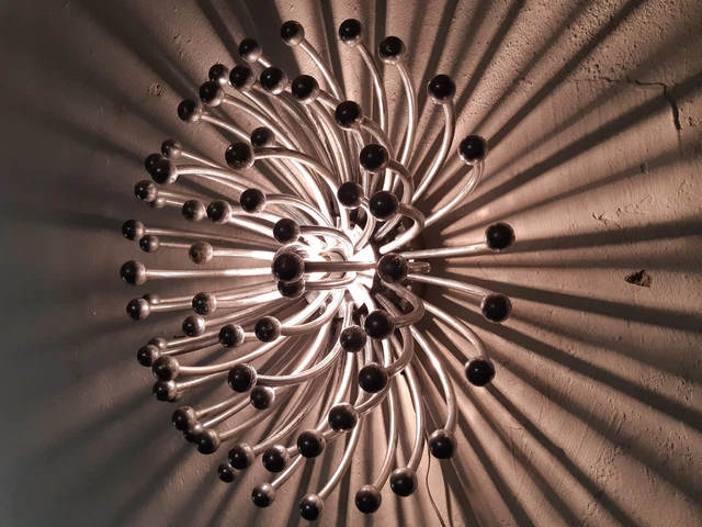 Valenti: Design Tetrarch 1969, Lampada Originale Applique Pistillo Space Age