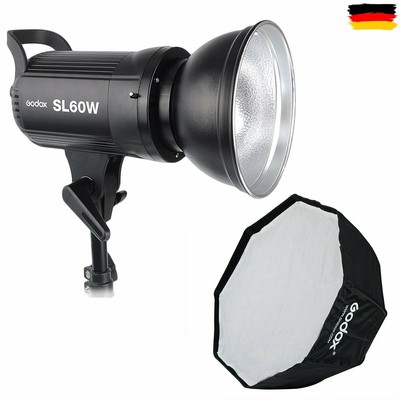 Godox sl-60w 60w LED Luce Video Foto Lampada Studio lampada 60x90cm Softbox DHL 