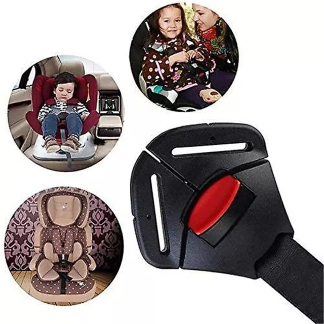 Black Baby Car Safety Seat Clips Fixed Lock Buckle For Safe Belt Strap Harness