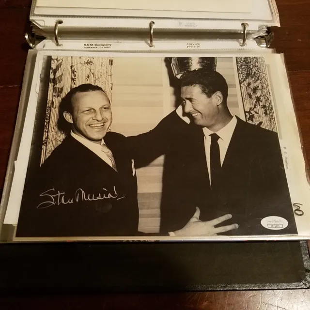 Stan Musial w/ Ted Williams Autograph SIGNED 8x10 St Louis Cardinals JSA COA HOF