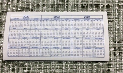 1 CHECKBOOK REGISTER With 2022 2023 2024 Calendar $1.69 - PicClick