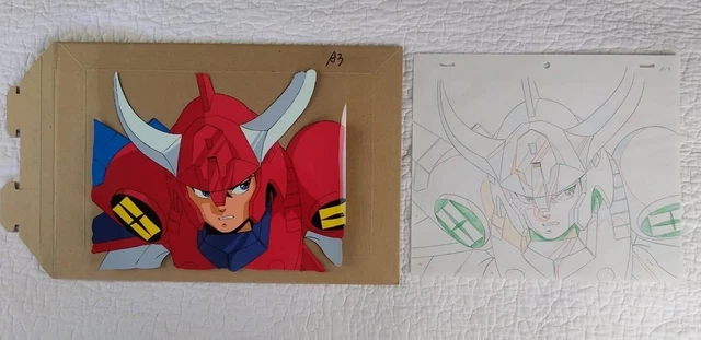 Ronin Warriors Samurai Troopers Ryo Anime Cel & Pencil Drawing Toei Animation