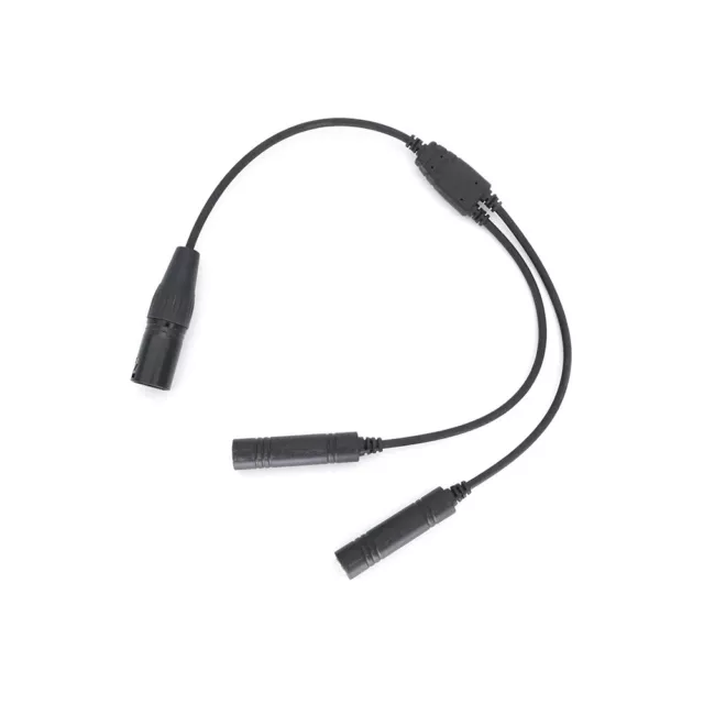 Aviation Headset GA Dual Plugs to Airbus 5 Pin XLR Headset Adapter 3