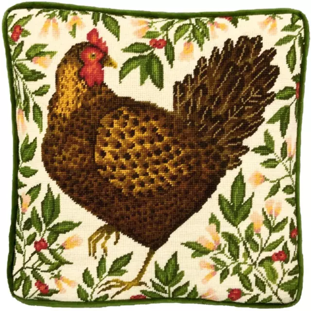 Bothy Threads stamped Tapestry Cushion Stitch Kit "Honeysuckle Hen Tapestry", TA