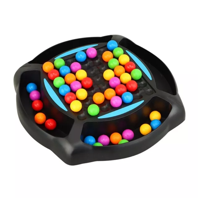 Interactive Tabletop Game Board Rainbow Bead Puzzle Toddler Educational Toy