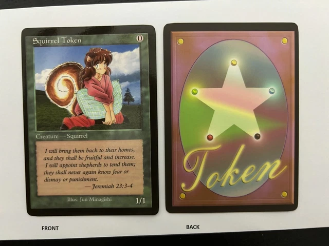 MTG JUN MINAGISHI Rare Squirrel Token Nm Magic The Gathering
