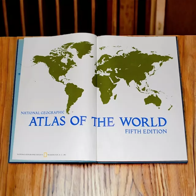 1981 National Geographic Atlas of the World -- Hardcover, 5th Edition