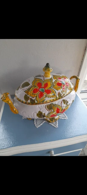 Soupière Faience Belge Henri Bequet