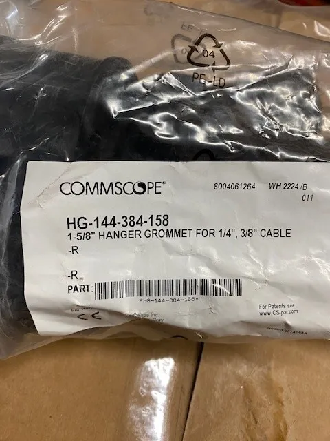 HG-144-384-158 CommScope 1-5/8" Hanger Grommet for 1/4", 3/8" Cable (Kit of 10)