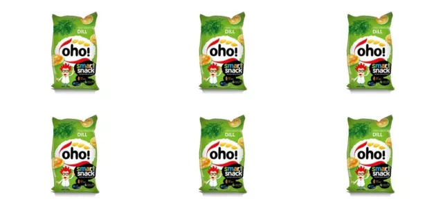 6 x oho! Chips con aneto, 2,1 once. (60 g.)