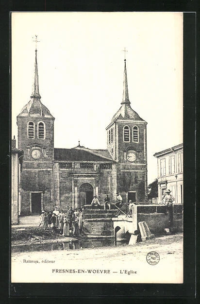 CPA Fresnes-en-Woevre, L'Eglise