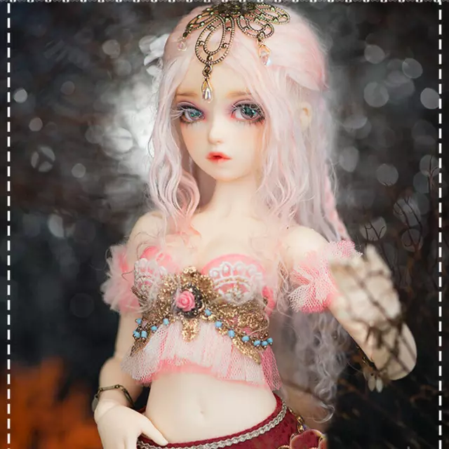 1/4 BJD Girl Dolls Bare Nake Female Resin Ball Jointed Doll + Eyes + Face Makeup