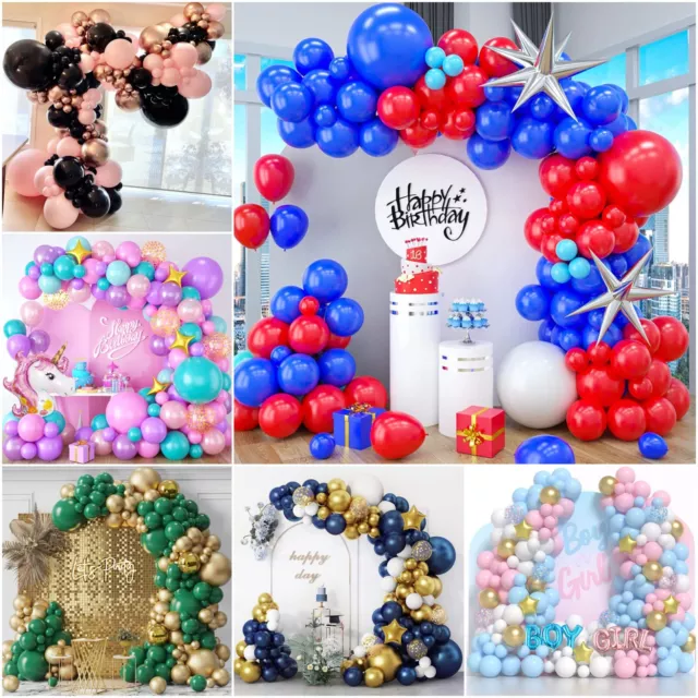 Balloon Arch Kit + Balloons Garland Birthday Wedding Party Baby Shower Decor UK.