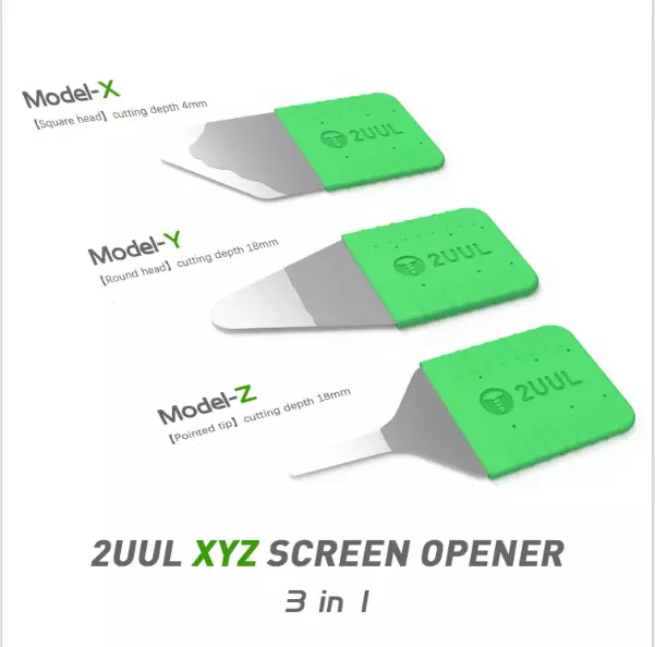 2UUL XYZ 3 in 1 Ultra Thin Flexible Opening Tool Set Mobile Repair Screen LCD