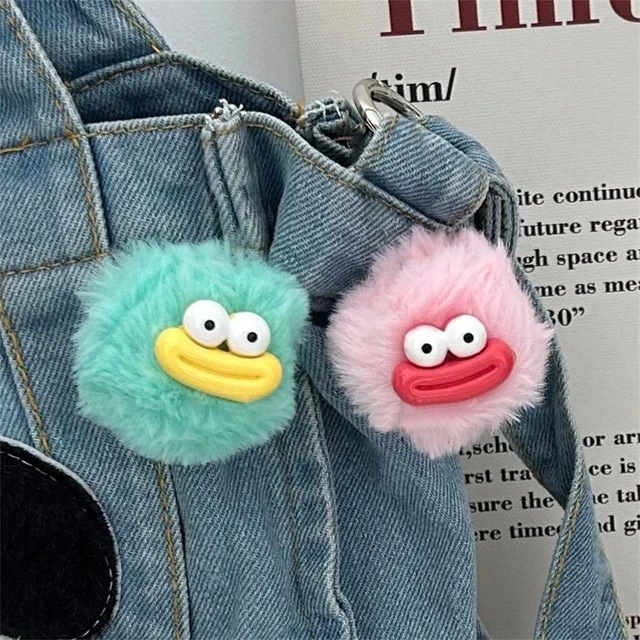 Plushies Sausage Mouth Keyring Cartoon Big Mouth Plush Pendant  Backpack Decor