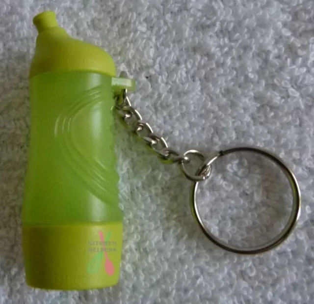 Tupperware Keyrings, Keychain, Bottle Tang Green- Brand New